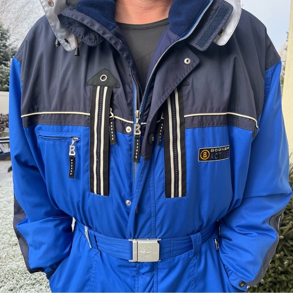 Vintage Bogner Active Goan Thylmann One-Piece Ski Snow Suit Royal/Navy Sz 44 L - Picture 4 of 16